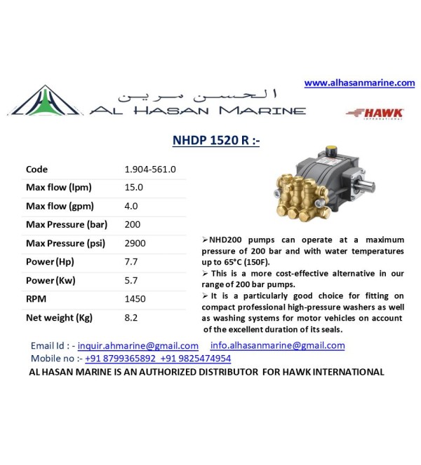 NHDP 1520 R  15 LPM 200 BAR 