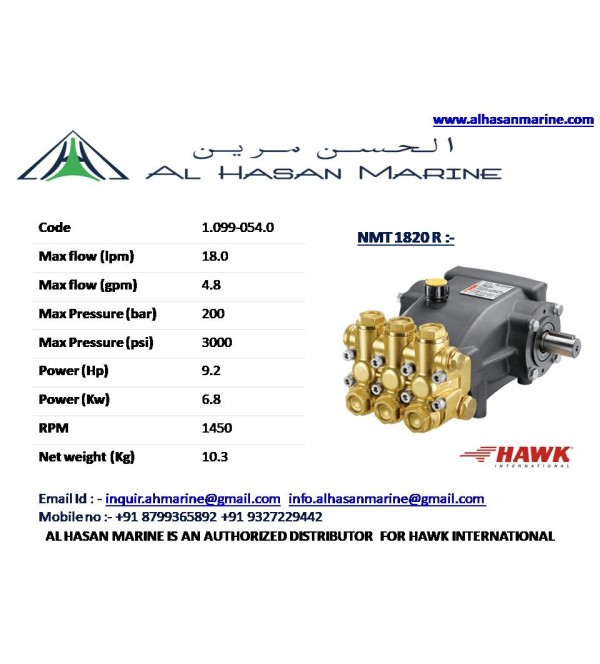 NMT 1820 R  18.0 LPM 200 BAR